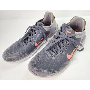 Nike Free RN 2017 Women's Running Shoes Size 9 Gray Coral
